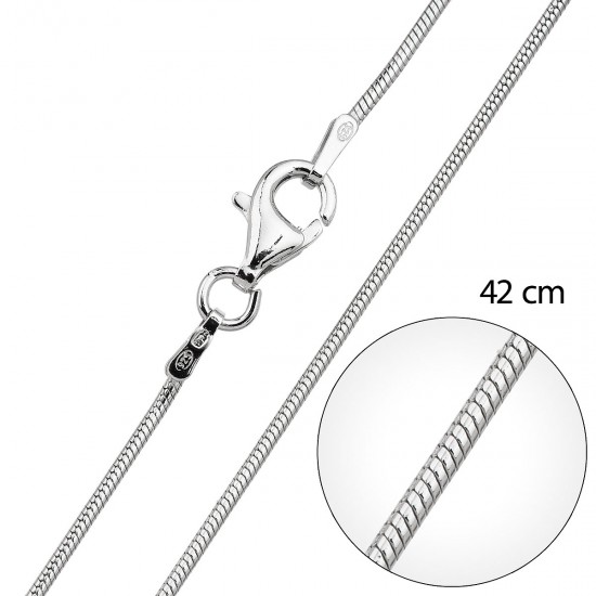 Stříbrný řetízek kulatý délka 42 cm 30002 Stříbrný řetízek kulatý délka 42 cm 30002