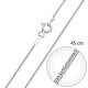 Stříbrný řetízek kulatý délka 45 cm 30015 Stříbrný řetízek kulatý délka 45 cm 30015