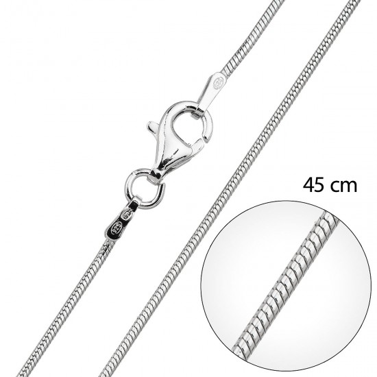 Stříbrný řetízek kulatý délka 45 cm 30008 Stříbrný řetízek kulatý délka 45 cm 30008