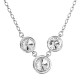Strieborný náhrdelník s krištáľmi Swarovski biely 32033.1 Strieborný náhrdelník s krištáľmi Swarovski biely 32033.1