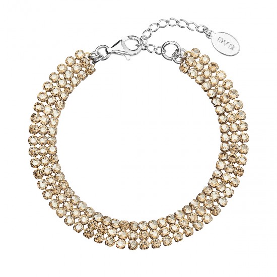 Stříbrný náramek zlatý se Swarovski krystaly 73033.3 Stříbrný náramek zlatý se Swarovski krystaly 73033.3